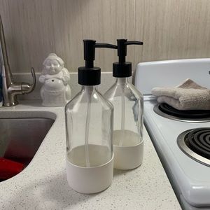 Glass Soap dispensers